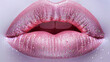 Glamorous Lips with Glitter Lipstick