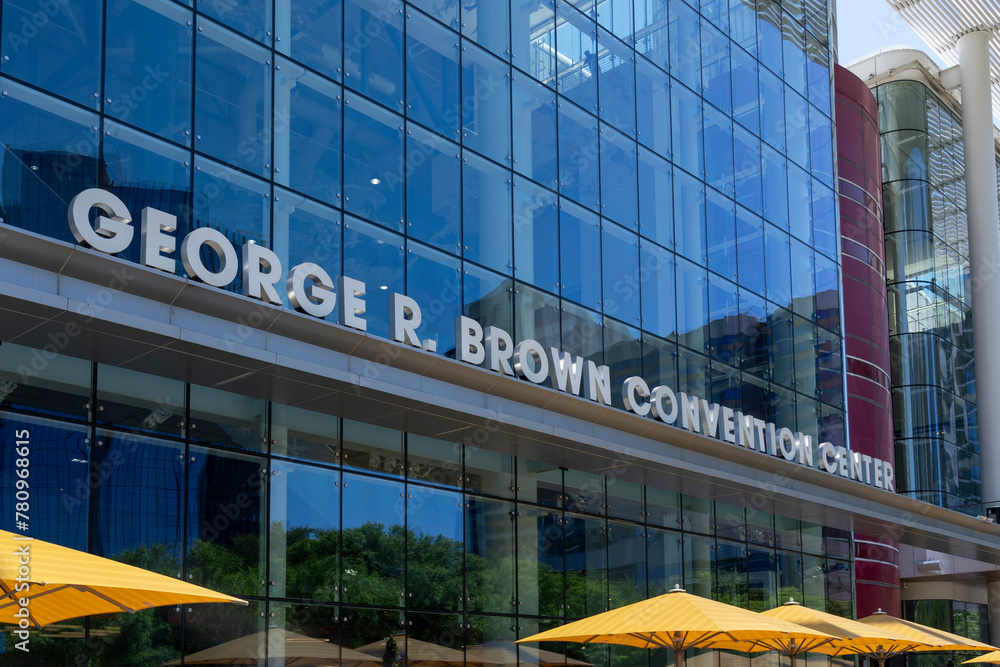 Houston, Texas, USA - April 4, 2024: George R. Brown Convention Center