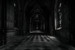 Echoes of Sinister Laughter in the Haunting Gothic Hallway
