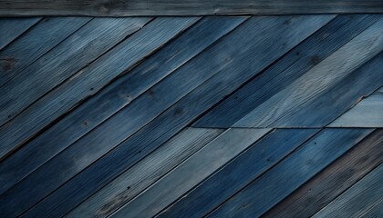 Wall Mural - old blue wood background