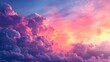 abstract cloudscape background sunset sky orange purple red backgrounds, sun and cloud background with a pastel color of pink and orange