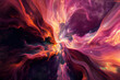 An abstract cosmic explosion with swirling patterns of vibrant colors depicts the beauty and energy of the universe