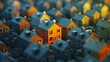 © The 2R Artificiality - Many houses in a quaint town