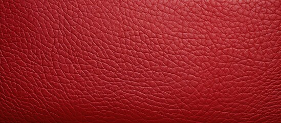 Wall Mural - Rich red leather texture forms a striking and luxurious background, perfect for design projects or fashion concepts.