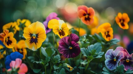 Wall Mural - Colorful bouquet of various flowers