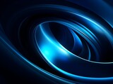 Fototapeta Do przedpokoju - Hypnotic Neon Blue Warp Tunnel Swirling in Abstract Futuristic Space:A Mesmerizing Vortex of Light and Motion