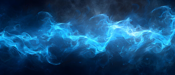 a blue flame with a blue background