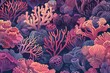 Papercut design of seafloor symphony with corals rocks and vibrant sea plants a backdrop of product or a nature background, Generative AI.