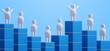 people icons person symbols for infographic human figures on statistic graph horizontal