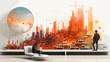 © DRN Studio - Concept vector illustration of presentation background