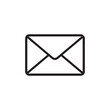 © Shipons Creative - Email icon. Black outline Email icon on white background. Vector illustration