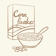 illustration of a corn flakes