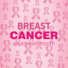 Gradient breast cancer awareness month background