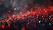 Fiery Festivity: A Cascade of Sparkles - Vibrant red and gold sparkles rain down in a festive abstract.