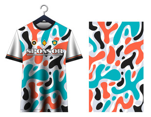 Jersey football design. Uniform football club. Soccer jersey mockup. Vector design.