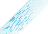Fototapeta Panele - Abstract blue geometric stripes and lines tech background. Vector minimal design