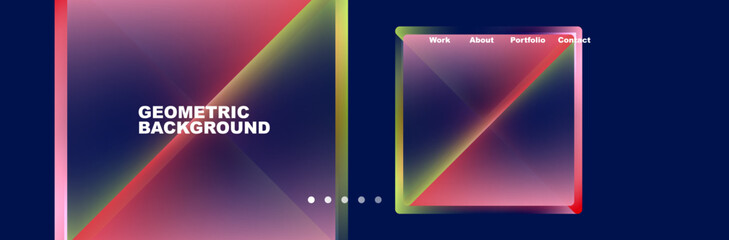 Triangle minimal web site page background design. Vector Illustration For Wallpaper, Banner, Background, Card, Book Illustration, landing page