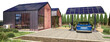 Energy Supply at a Family House With Heat Pump & Solar Charging Station for Electric Car - 3D Visualization