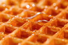 Square Waffle Pattern Close-up