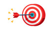 © Uncle-Ice - Successful Aim: Red Bullseye with Arrows