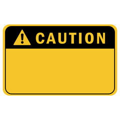 Wall Mural - blank sign caution element design