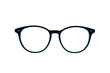 © TANATPON - Round eyeglasses with modern and minimal style isolated on background, optical accessories for male and female in daily life.