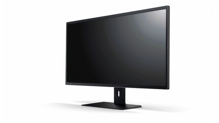 Poster - White background with a 4K monitor