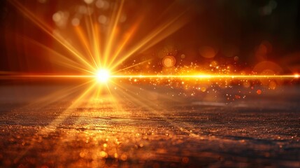 Aufkleber - Modern transparent sunlight lens flare effect.