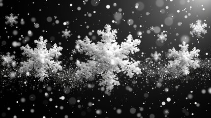 Poster - Winter snowstorm backdrop illustration. Xmas snow flake pattern. Magic white snowfall texture. Winter snowstorm modern illustration.