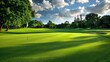 Golf field greenery. Generative AI