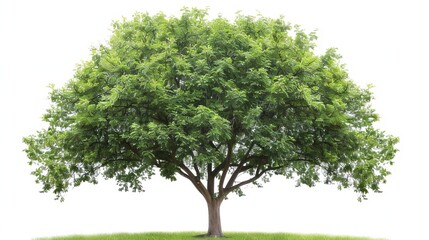 Canvas Print - Isolated walnut tree (Latin name: Juglans regia). (See my portfolio for more isolated trees.)