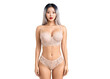 asian woman in a white lingerie posing for a picture transparent background