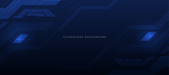 Futuristic technology processing background glowing circuit board