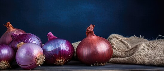 Aufkleber - Bunch of onions on a table