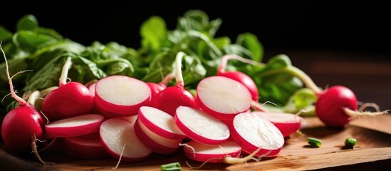 Aufkleber - Radishes on Board Closeup