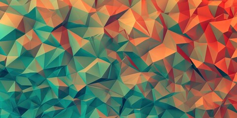 Wall Mural - abstract colorful wallpaper was made with triangles geometric