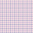 Lilac Houndstooth pattern for spring summer in soft purple pink and off white. Seamless plaid tartan check print for tablecloth, picnic blanket, throw, duvet cover, other modern fashion textile print.