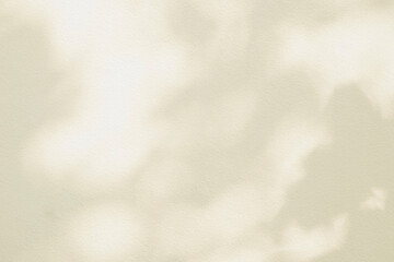 Aufkleber - Light and shadow pink beige pastel abstract blur background. Natural leaves shadows and sunshine diagonal refraction on white wall texture. Shadow overlay effect foliage mockup banner graphic layout