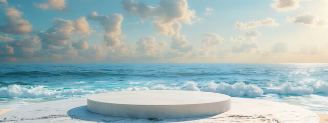 Wall Mural - summer beach with copy space
