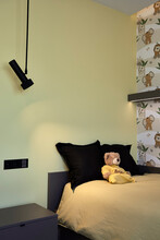 Cozy Children's Bedroom With Cute Animal Wallpaper