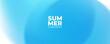 Summertime blurred background. Summer theme blue colored gradients for creative seasonal graphic design. Vector illustration.