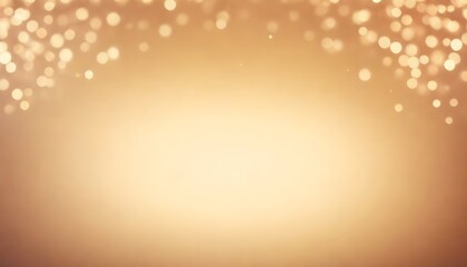 Defocused abstract bokeh background beige pastel colored, flare from lights, beige monochrome photo, blurred round bokeh as holiday fon, celebration wallpaper. Glittering aesthetic textured pattern