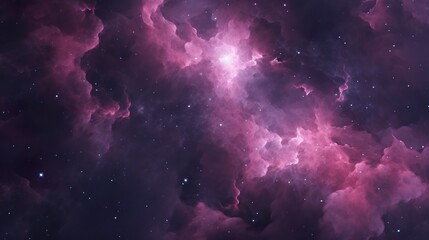 Wall Mural - stunning visual of purple and pink nebula clouds scattered across the galaxy, perfect for a backdrop