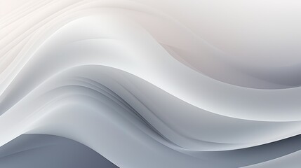 Canvas Print - This digital artwork displays flowing white wavy lines on a gradient background giving a tranquil and contemporary feel