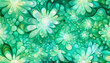 Hintergrund Vorlage maritim abstrakt geschwungen dynamisch natürlich in grün Perlmutt glänzend, Spiralen Kreise wie Muschel Schnecke, bewegt kurvig wellig schneckenförmig Meer