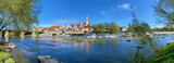 Fototapeta Uliczki - Panorama von Nürtingen mit Neckar