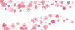 Pink Cherry blossom flower pattern. Spring flower graphic pattern for seasonal design, Cherry blossom seasons banner. Vector illustration.