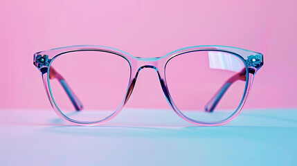 Eyeglasses, minimal wallpaper, an essential equipment in daily life for clear vision