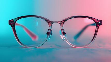 Eyeglasses, minimal wallpaper, an essential equipment in daily life for clear vision