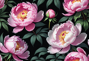 Wall Mural - flower pattern background